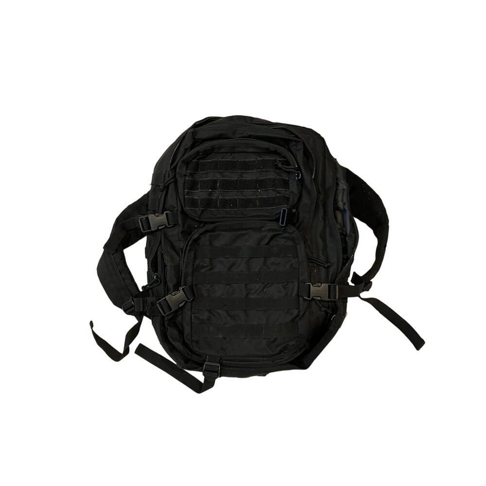 Generic No Brand Black Tactical Backpack